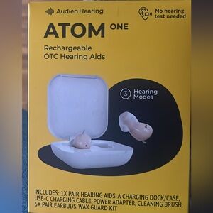 Audien Hearing ATOM ONE Rechargeable Hearing Aids